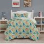 Kit Colcha Cobre Leito Cama Queen 3 Peças Dupla Face - Mescla Classic