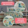 Kit Colcha Cobre Leito Cama Queen 3 Peças Dupla Face - Mescla Classic