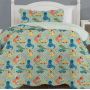 Kit Colcha Cobre Leito Cama Queen 3 Peças Dupla Face - Mescla Classic