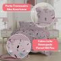 Kit Colcha Cobre Leito Casal Padrão 3 Peças Boutis Estampado Dupla Face Patchwork