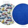Kit Colcha Cobre Leito Casal Padrão 3 Peças Boutis Estampado Dupla Face Patchwork