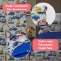 Kit Colcha Cobre Leito Casal Padrão 3 Peças Boutis Estampado Dupla Face Patchwork