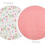 Kit Colcha Cobre Leito Casal Padrão 3 Peças Boutis Estampado Dupla Face Patchwork