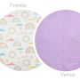 Kit Colcha Cobre Leito Casal Padrão 3 Peças Boutis Estampado Dupla Face Patchwork