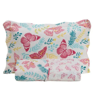 Kit Colcha Cobre Leito Casal Padrão 3 Peças Boutis Estampado Dupla Face Patchwork