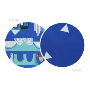 Kit Colcha Cobre Leito Casal Padrão 3 Peças Boutis Estampado Dupla Face Patchwork