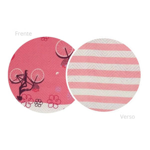 Kit Colcha Cobre Leito Casal Padrão 3 Peças Boutis Estampado Dupla Face Patchwork