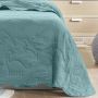 Kit Colcha Cobre Leito Solteiro 2 Peças Infantil Galáxia Dupla Face Azul Marinho