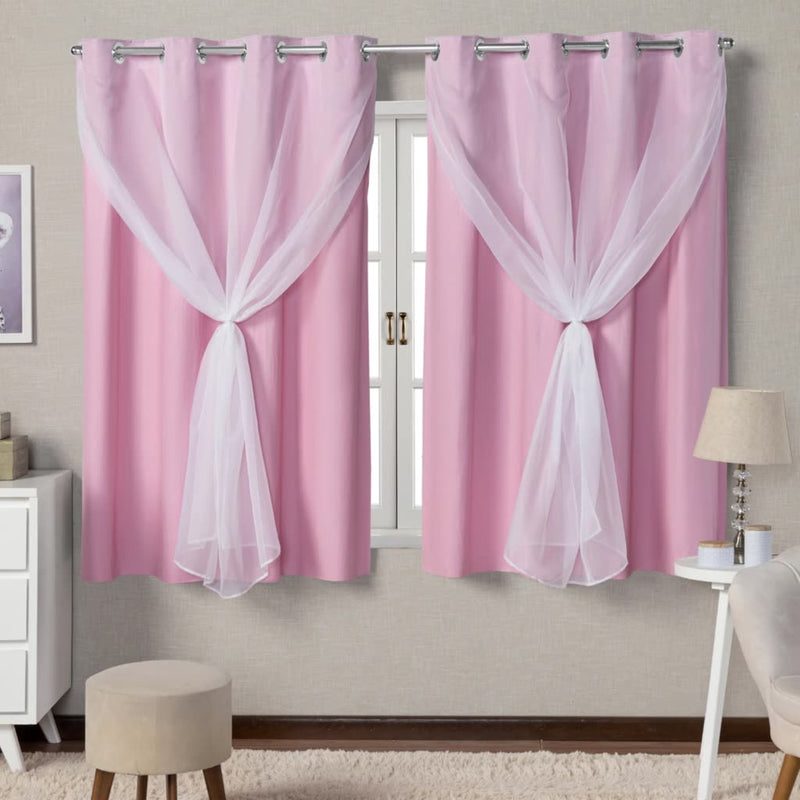 Cortina Corta Luz 100% Blackout de Voil  2,20m x1,30m Cores Variadas