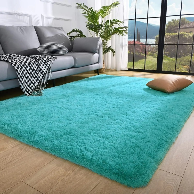 Tapete grande para sala quarto 2,00 x 2,50 peludo felpudo antiderrapante