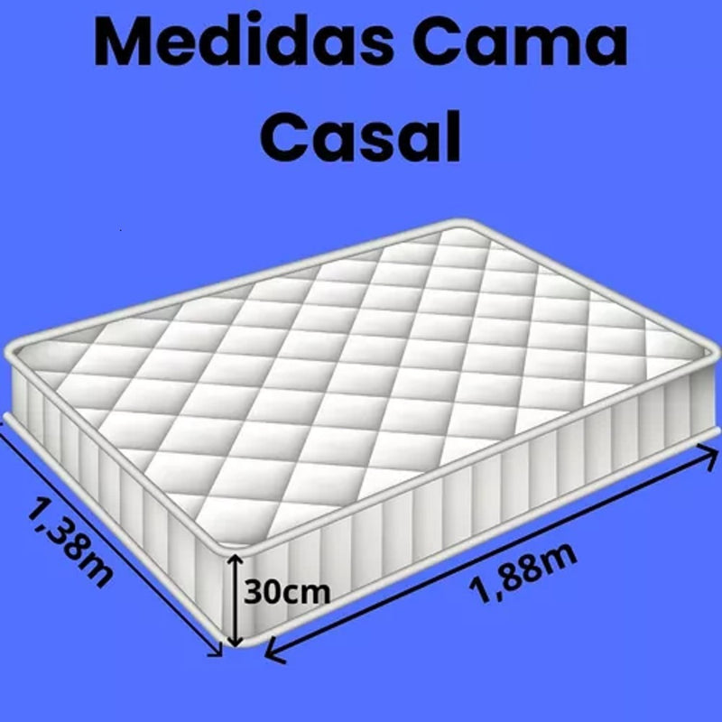 Kit Lençóis De Cama Casal 4 Peças Algodão Estampado Percal