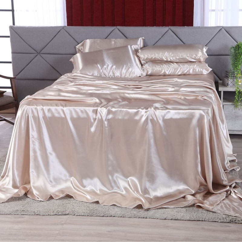 Jogo De Cama King Size 04 Peças Cetim Charmousse Barato