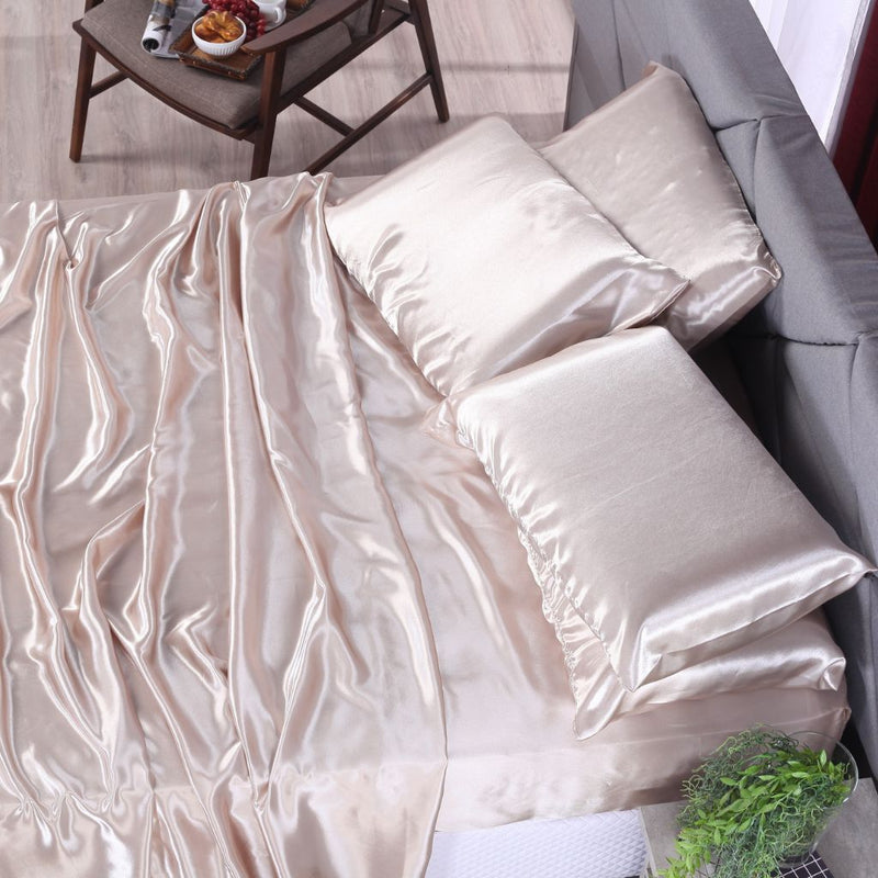 Jogo De Cama King Size 04 Peças Cetim Charmousse Barato