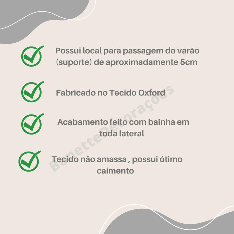 Kit Cortinas De Cozinha Janela Pia Balcão Tecido Liso