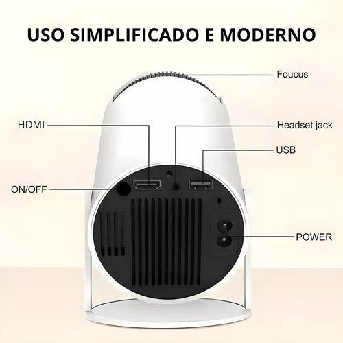 PAGUE 1 LEVE 2 ( ULTIMAS UNIDADES ) Projetor 4K HD 150 Polegadas Celular, Tv B0x, Xbox, PS, Pc, Wifi e Bluetooth