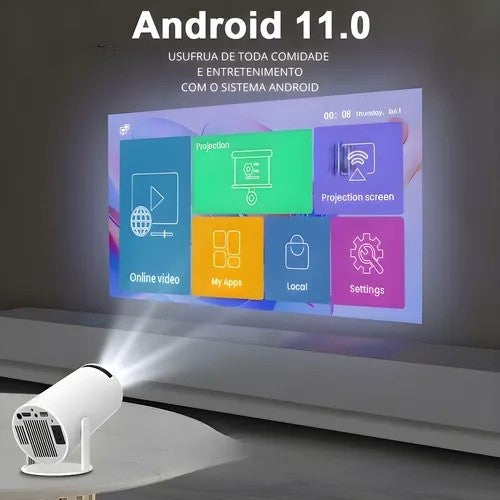 PAGUE 1 LEVE 2 ( ULTIMAS UNIDADES ) Projetor 4K HD 150 Polegadas Celular, Tv B0x, Xbox, PS, Pc, Wifi e Bluetooth