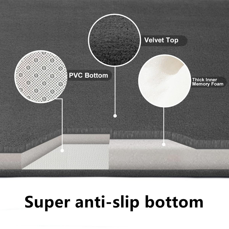 Tapete Antiderrapante Para Piso Absorvente De Água Banheiro De Banho Em Pedra